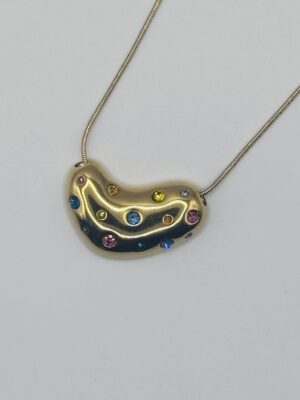 rainbow rock necklace